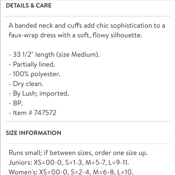 Lush Kendal Black Faux Wrap Skater Dress XS - Picture 6 of 8